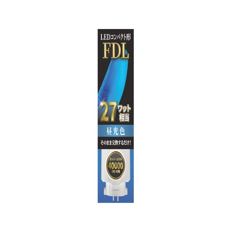 エコデバイス LEDコンパクト形 FDL27W相当 昼光色 EFDL27LED-N 1本（ご注文単位1本）【直送品】