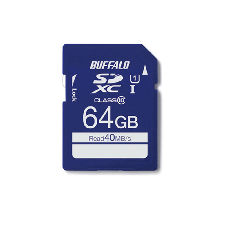 バッファロー UHS-I Class1 SDXCカード 64GB RSDC-064GU1S 1個（ご注文単位1個）【直送品】