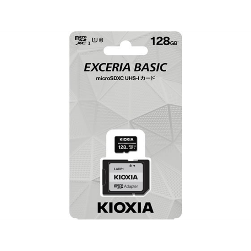 キオクシア microSDメモリカード EXCERIABASIC128GB KCA-MC128GS 1個（ご注文単位1個）【直送品】
