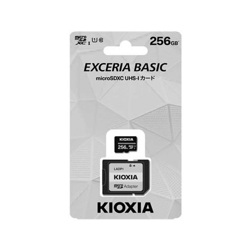 キオクシア microSDメモリカード EXCERIABASIC256GB KCA-MC256GS 1個（ご注文単位1個）【直送品】