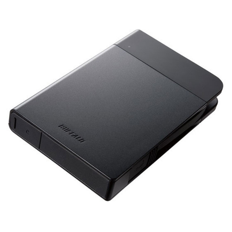 バッファロー USB3.0ポータブルSSD480GBブラック SSD-PZN480U3-BK 1式（ご注文単位1式）【直送品】