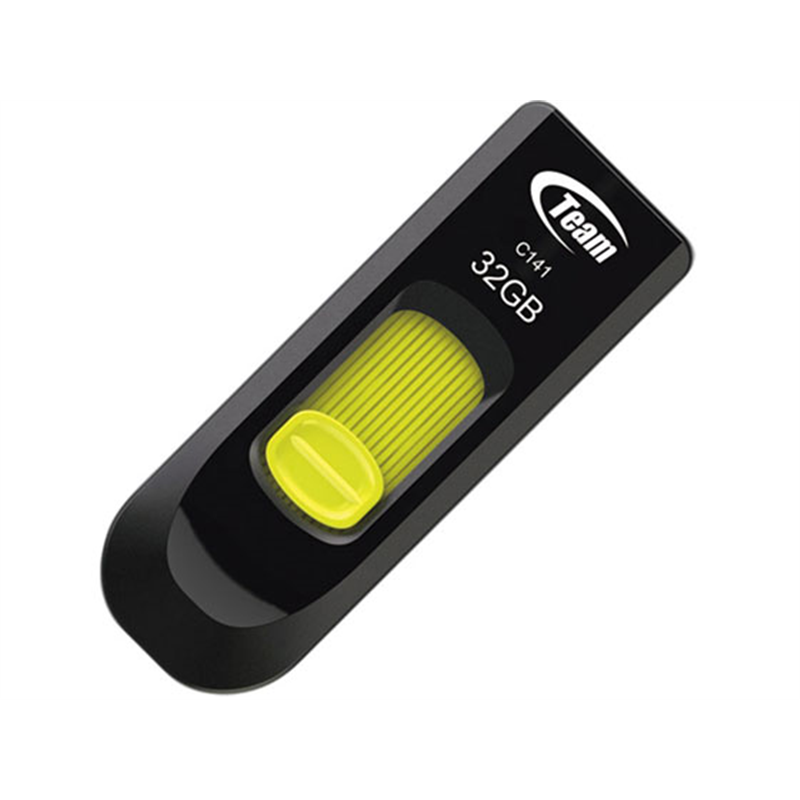 TEAM スライド式USBメモリ 32GB TC14132GY01 1個（ご注文単位1個）【直送品】