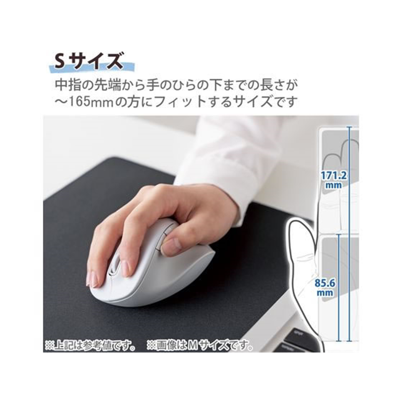 エレコム 無線マウス EX-G Bluetooth 5ボタン Sサイズ ホワイト 1個（ご注文単位1個）【直送品】