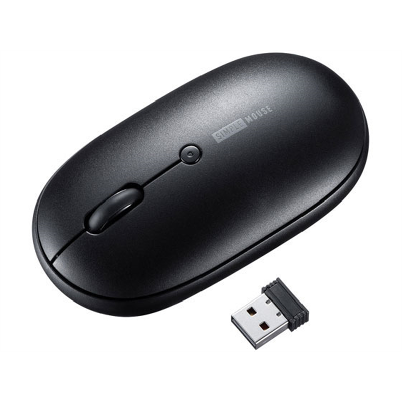 サンワサプライ 静音ワイヤレスマウス ブラック  MA-WR187BK 1本（ご注文単位1本）【直送品】