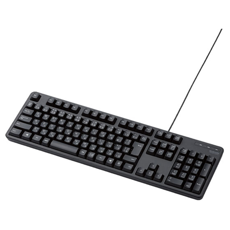 エレコム 有線フルキーボード メンブレン式 TK-FCM104BK 1個（ご注文単位1個）【直送品】