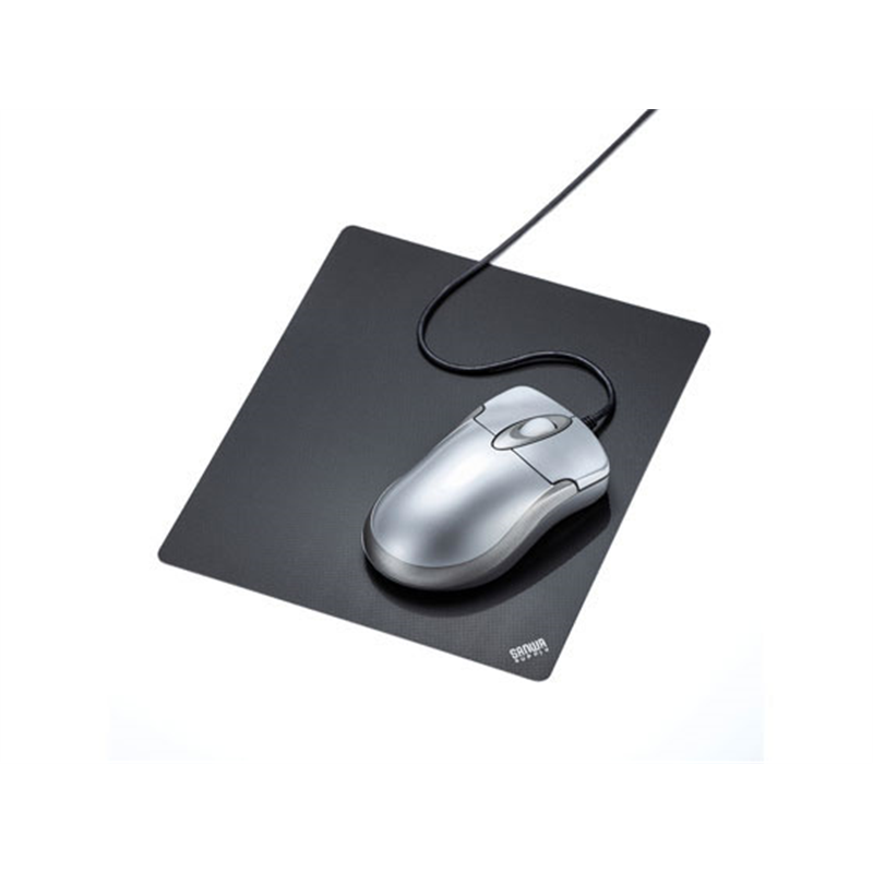 サンワサプライ 薄型マウスパッド ブラック MPD-RS1S-BK 1枚（ご注文単位1枚）【直送品】