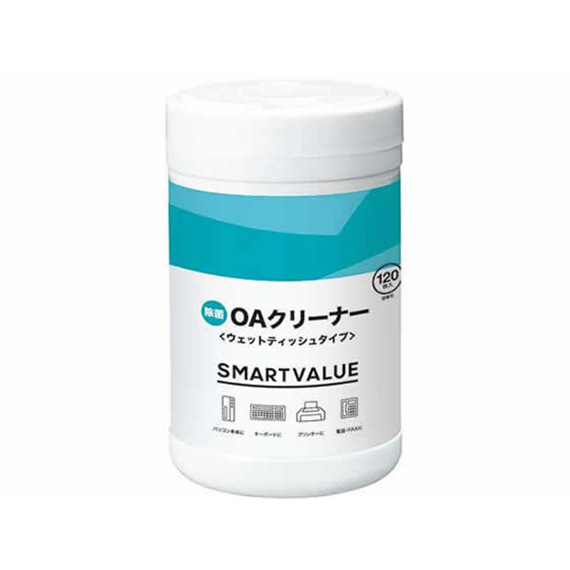 スマートバリュー 除菌OAクリーナー 再生ボトル 120枚 A319J 1個（ご注文単位1個）【直送品】