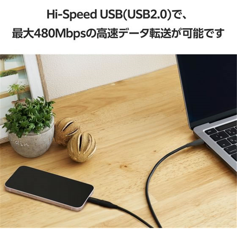 エレコム TypeC-ライトニング変換アダプタ PD ブラック MPA-CFLMBK 1個（ご注文単位1個）【直送品】