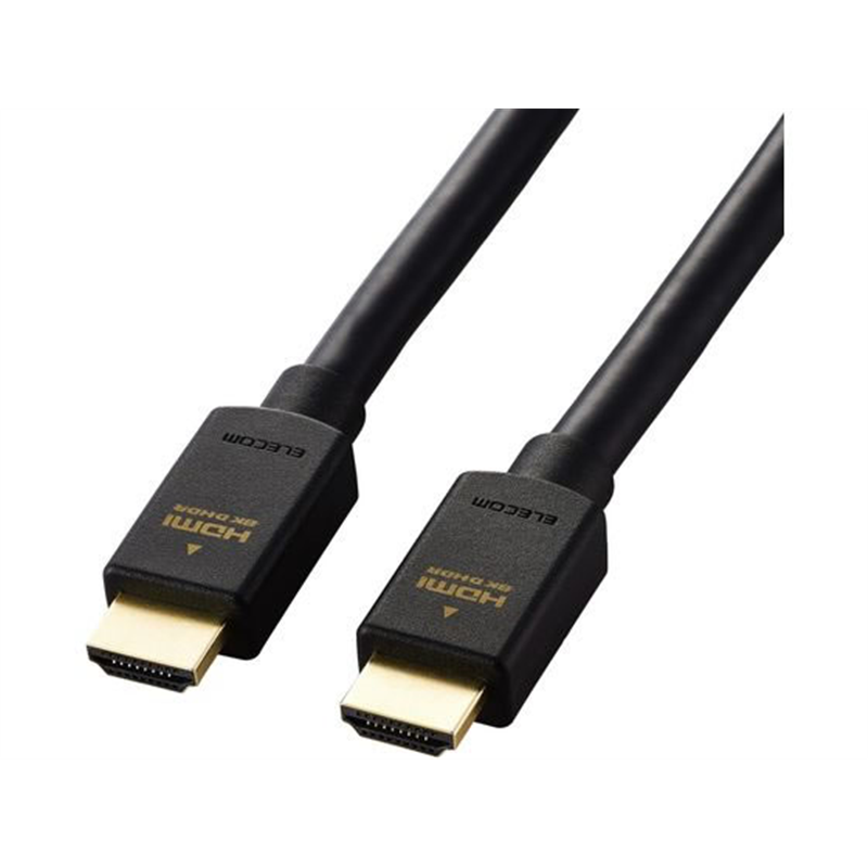 エレコム HDMIケーブル ウルトラハイスピード 5m 黒 DH-HD21E50BK2 1個（ご注文単位1個）【直送品】