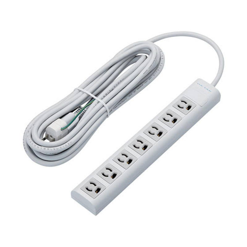 エレコム 雷ガードタップ マグネット付 3P 7個口 5m T-Y055NDA 1個（ご注文単位1個）【直送品】