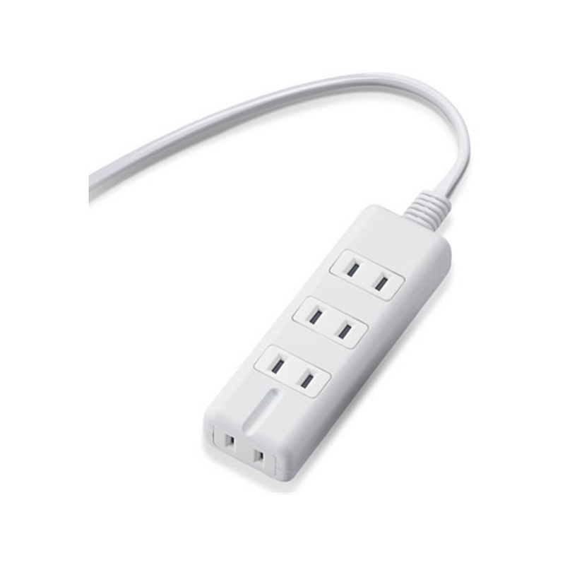 エレコム 電源タップ 磁石 4個口(内3ピン1) 2m T-KM01-2420WH 1個（ご注文単位1個）【直送品】