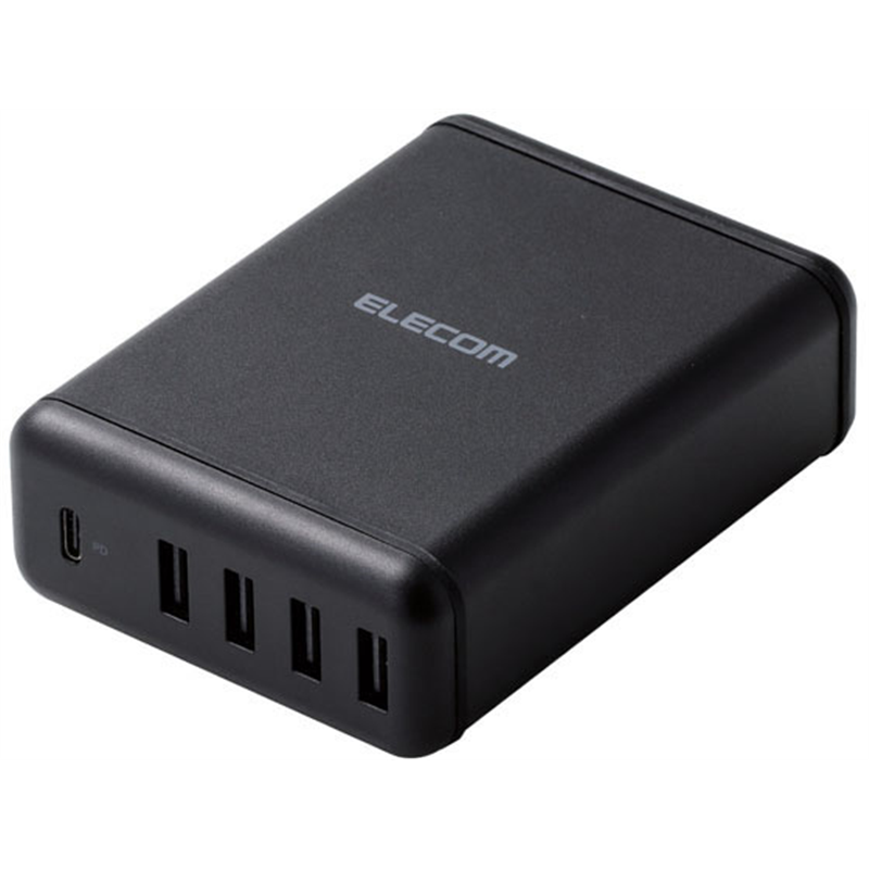 エレコム AC充電器 PD30W USB+TypeC 5ポート MPA-ACD02BK 1個（ご注文単位1個）【直送品】