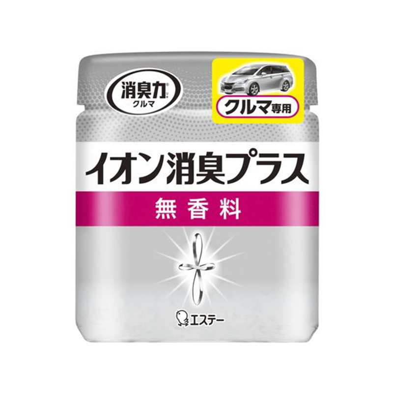 エステー 消臭力 クリアビーズイオン消臭プラス クルマ用本体 無香料 1個（ご注文単位1個）【直送品】