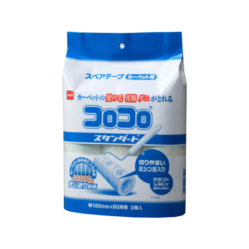 ニトムズ コロコロ スペアテープ スタンダード 3巻 C4790 1セット（ご注文単位1セット）【直送品】