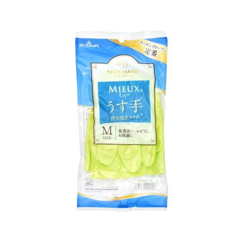 ショーワ グローブ ナイスハンド ミューうす手(N)グリーン M 1双（ご注文単位1双）【直送品】