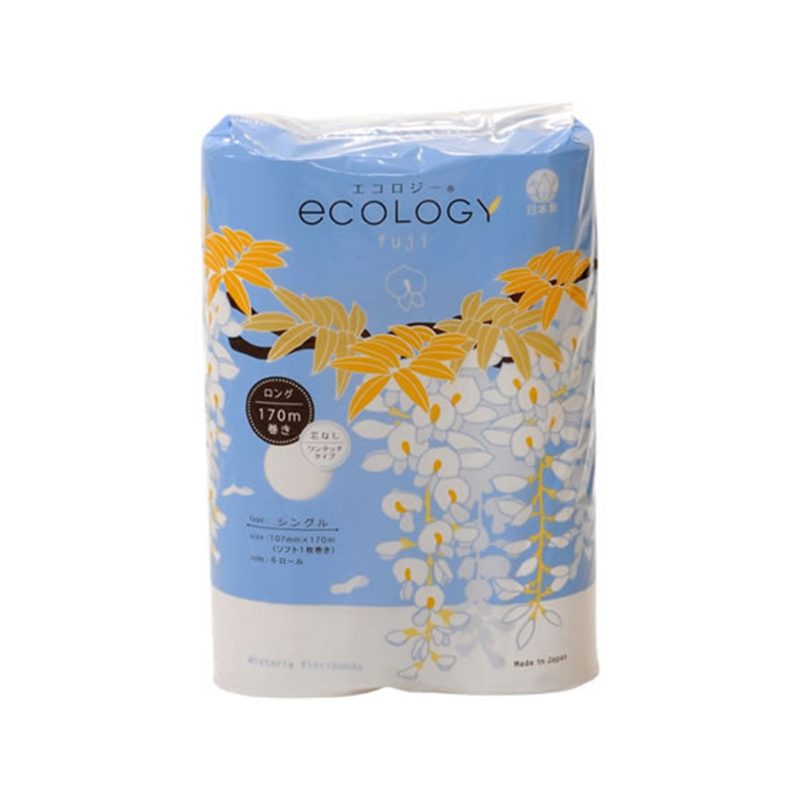 特種東海 トイレットペーパー エコロジー シングル 170ｍ 6ロール 1パック（ご注文単位1パック）【直送品】