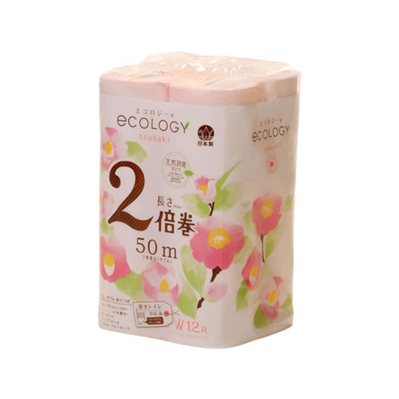 特種東海 トイレットペーパー エコロジー2倍巻 ダブル 12ロール 1パック（ご注文単位1パック）【直送品】