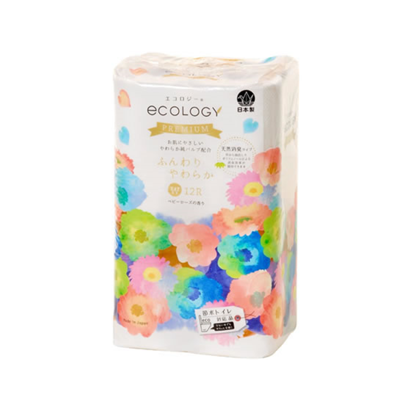 特種東海 トイレットペーパー エコロジープレミアム ダブル 12ロール 1パック（ご注文単位1パック）【直送品】