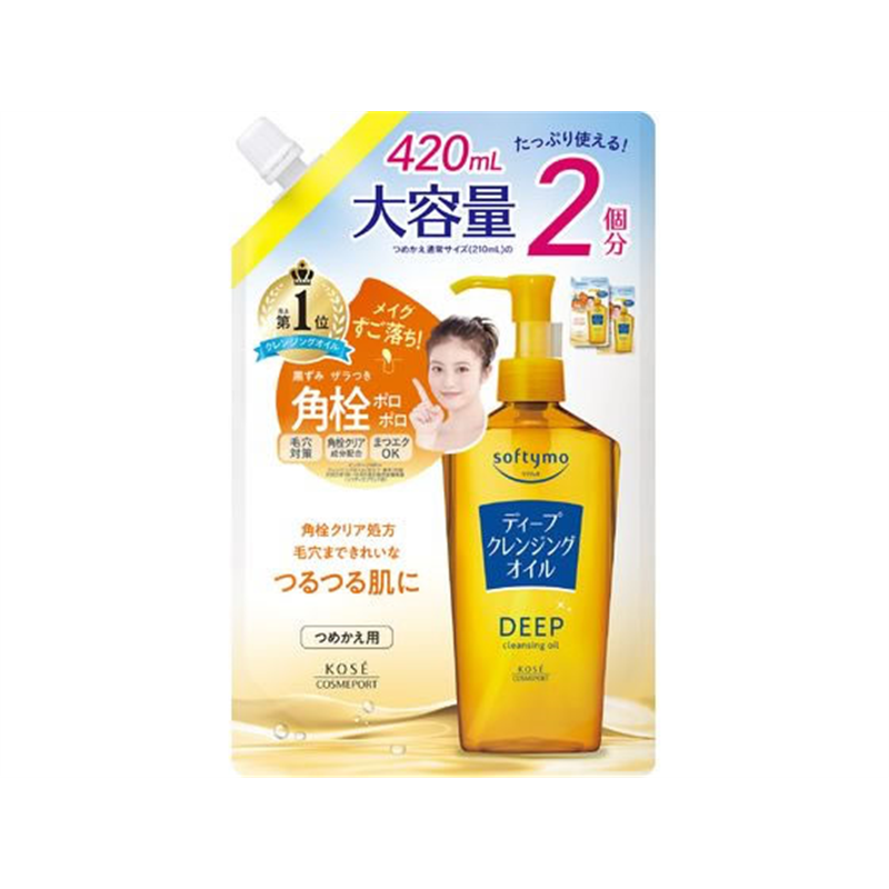 コーセーコスメポート ソフティモ ディープクレンジングオイル 詰替 420mL 1個（ご注文単位1個）【直送品】
