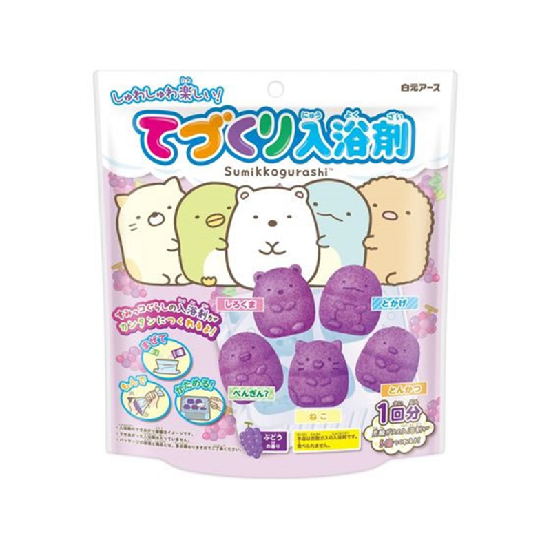 白元アース てづくり入浴剤 すみっコぐらし5キャラクターセット 1個（ご注文単位1個）【直送品】