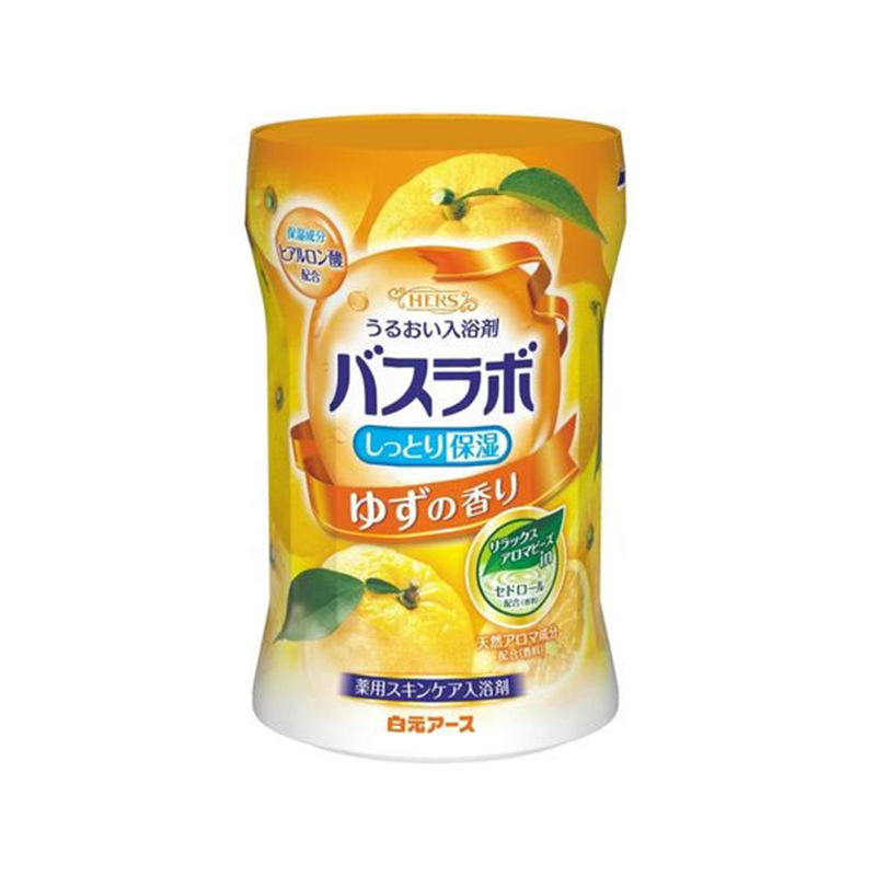 白元アース HERSバスラボボトル 柚子の香り 540g 1個（ご注文単位1個）【直送品】