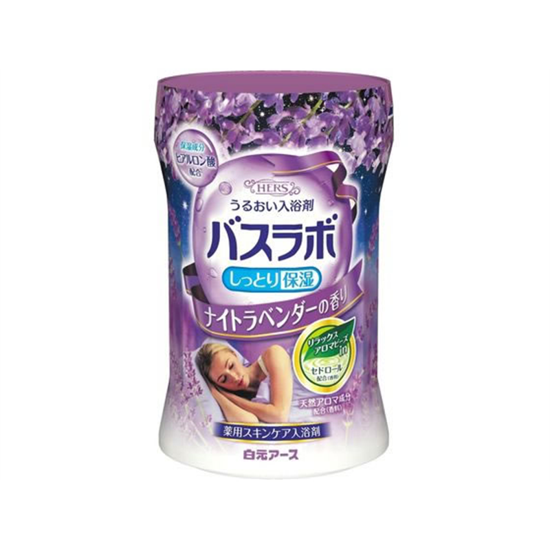 白元アース HERSバスラボボトル ナイトラベンダーの香り 540g 1個（ご注文単位1個）【直送品】