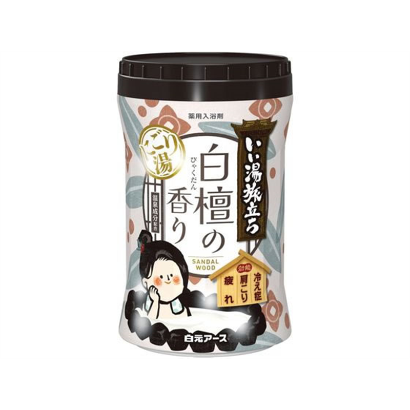 白元アース いい湯旅立ちボトル 白檀の香り600g 1個（ご注文単位1個）【直送品】