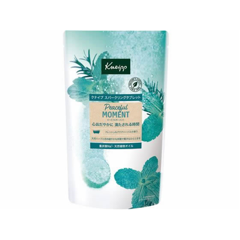 クナイプ スパークリングタブレット ピースフルモーメント 50ｇ×6錠 1パック（ご注文単位1パック）【直送品】