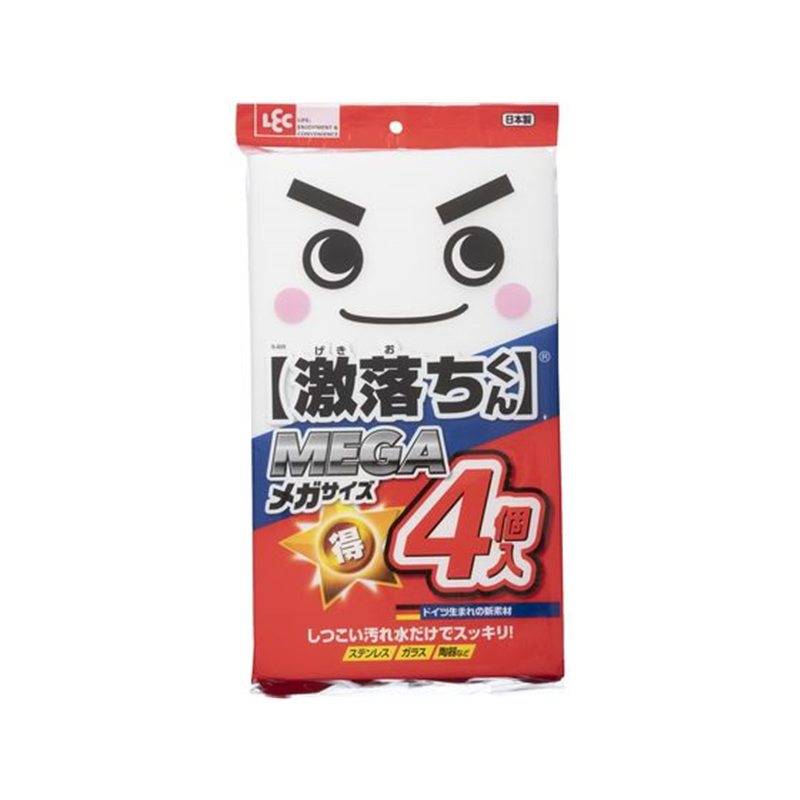 レック 激落ちMEGA 4個 S-809 1パック（ご注文単位1パック）【直送品】