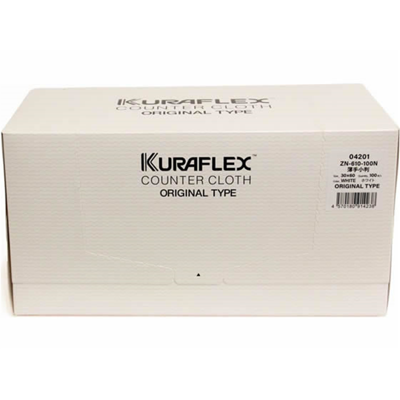 オザックス カウンタークロス 小判 ボックスタイプ 薄手 ホワイト 100枚 6箱 1箱（ご注文単位1箱）【直送品】