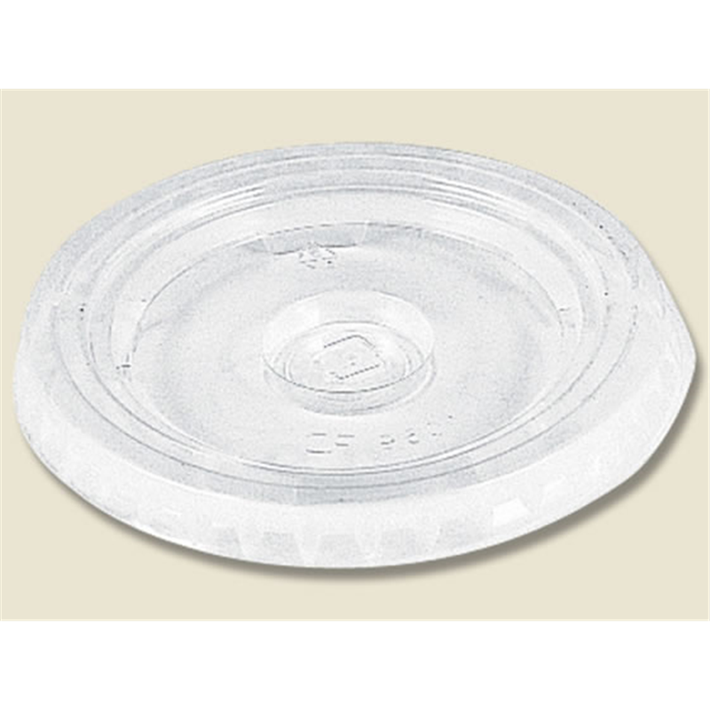 シモジマ ヘイコープラスチックカップ 平蓋 C穴付 9オンス用 100個 1パック（ご注文単位1パック）【直送品】