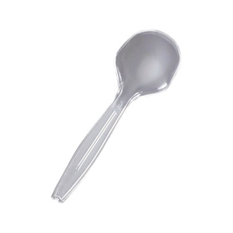新日本ケミカル・オーナメント工業 丸中スプーン(A)透明 100本入 1袋（ご注文単位1袋）【直送品】