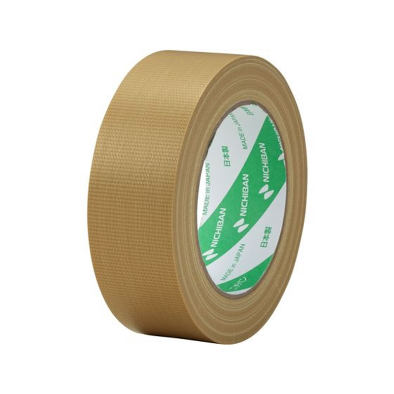 ニチバン 布粘着テープ 38mm×25m 黄土 121N-38 1巻（ご注文単位1巻）【直送品】