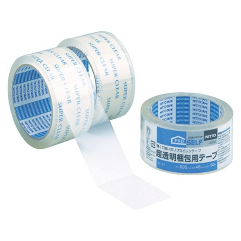 ニトムズ 超透明梱包テープ J6120 1巻（ご注文単位1巻）【直送品】