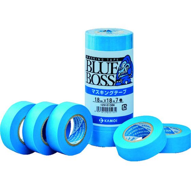カモ井 マスキングテープ塗装用 幅15mm×長さ18m ブルー 1パック（ご注文単位1パック）【直送品】