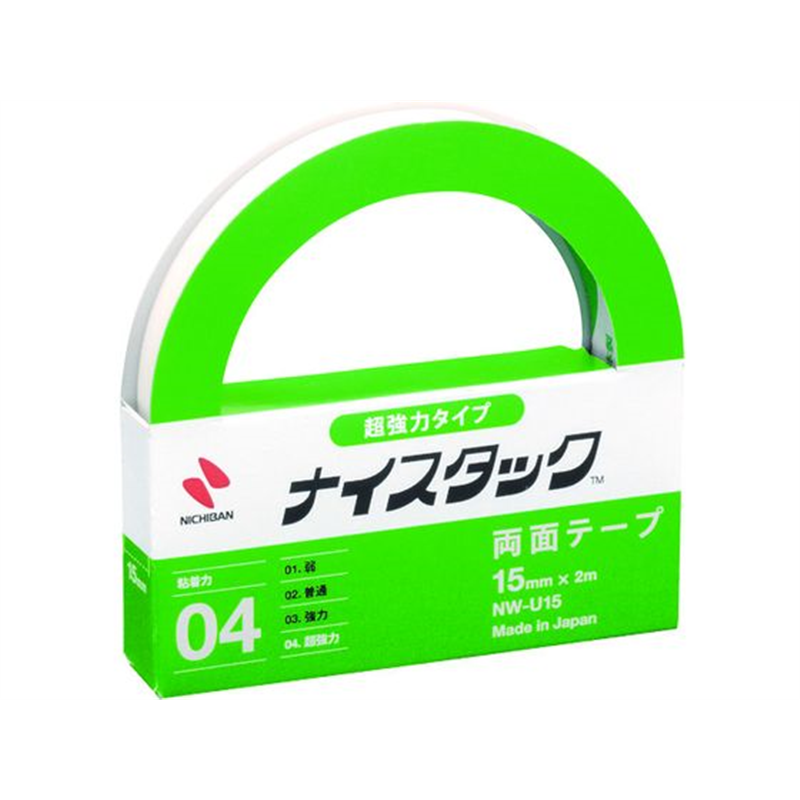 ニチバン 両面テープ ナイスタック超強力タイプ 15mmX2m NW-U15 1個（ご注文単位1個）【直送品】