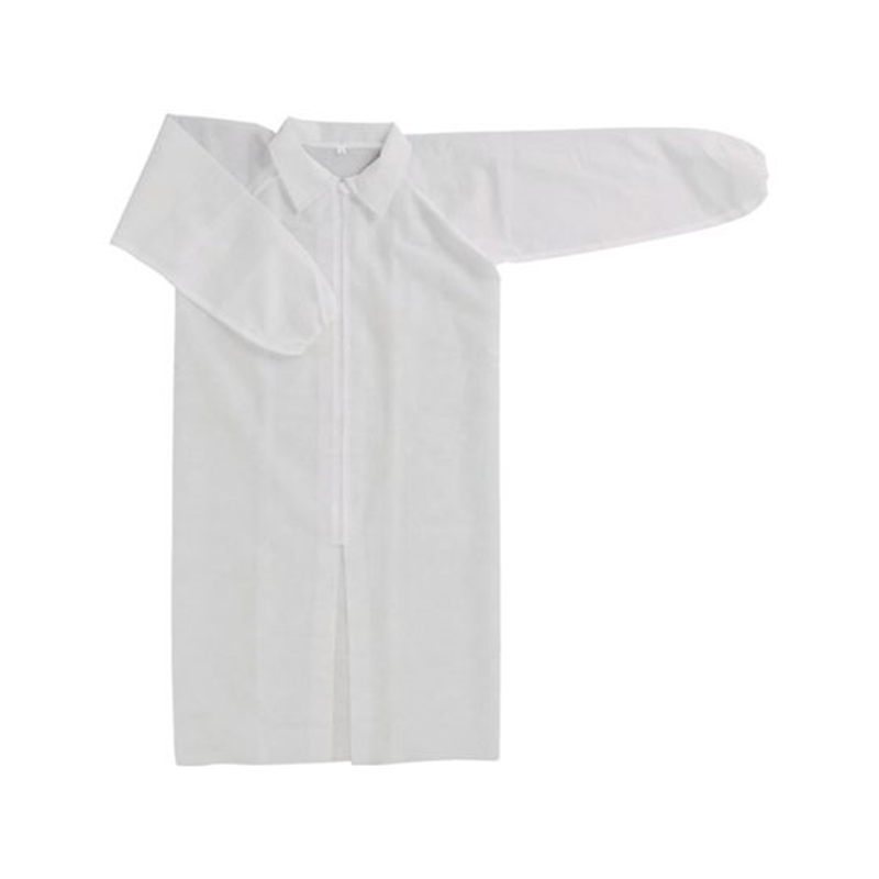 川西 不織布使いきり白衣 Lサイズ 7028L 1着（ご注文単位1着）【直送品】