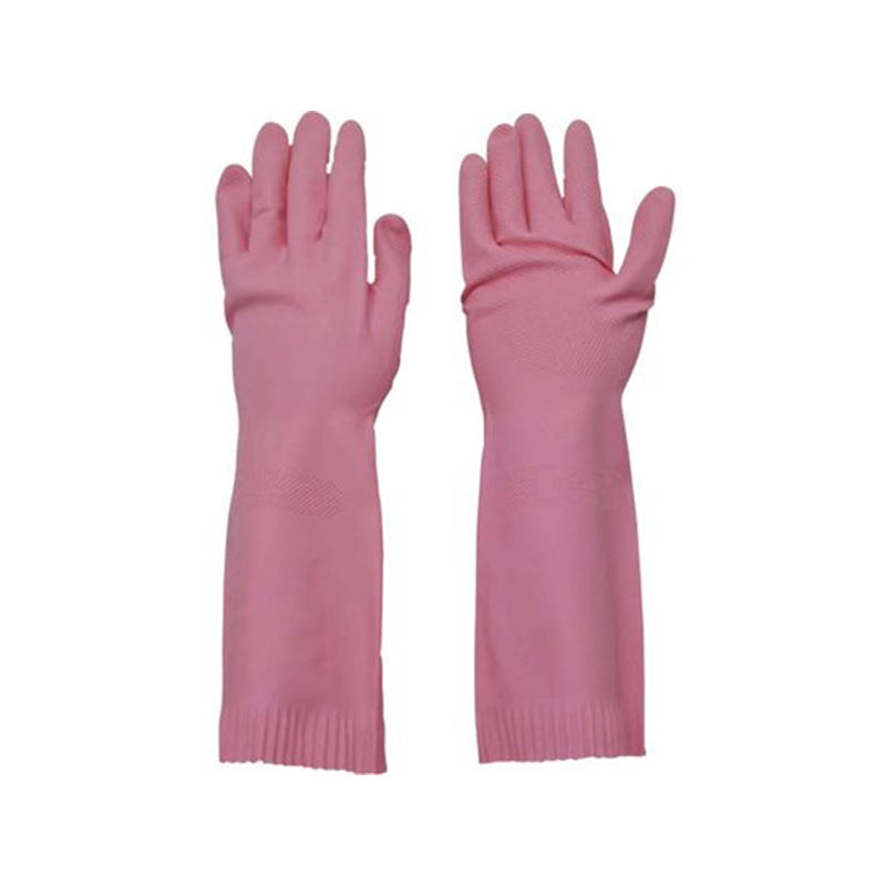 ダンロップ 天然ゴム厚手 裏毛付 M ピンク 6330 1双（ご注文単位1双）【直送品】