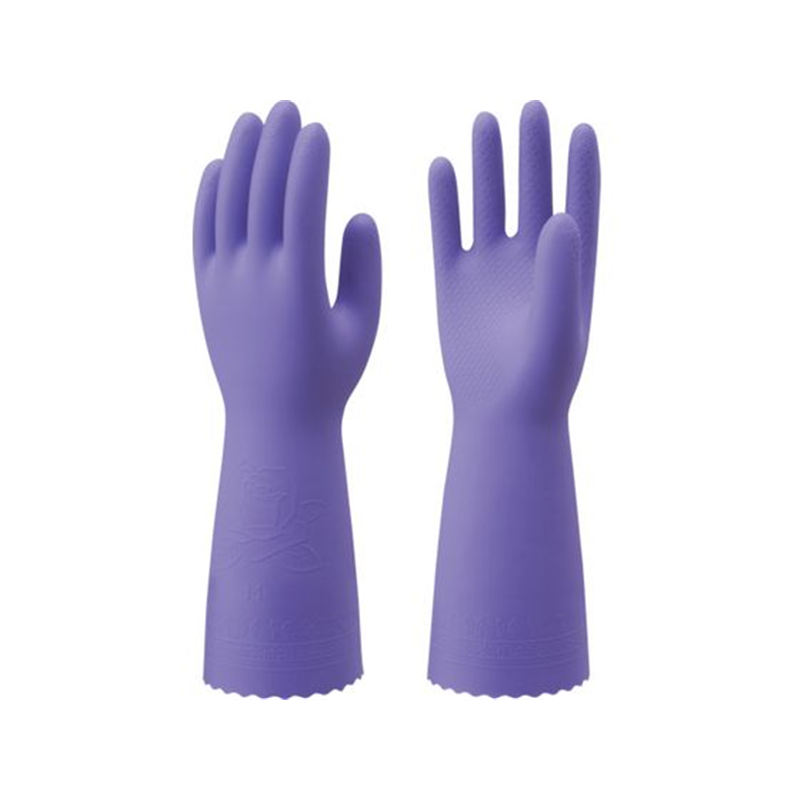 ショーワ 塩化ビニール手袋 No132ビニトップ厚手 紫 M 1双（ご注文単位1双）【直送品】