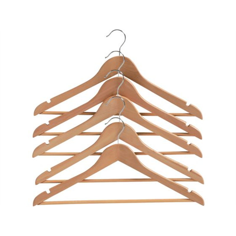 IRIS 543629 木製ハンガー5本組 ナチュラル MH-5P 543629 1組（ご注文単位1組）【直送品】