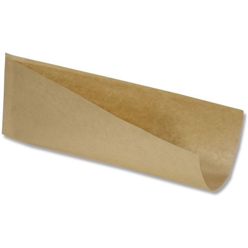 ホットドッグスリーブ L 未晒無地 100枚 004738225 1袋（ご注文単位1袋）【直送品】