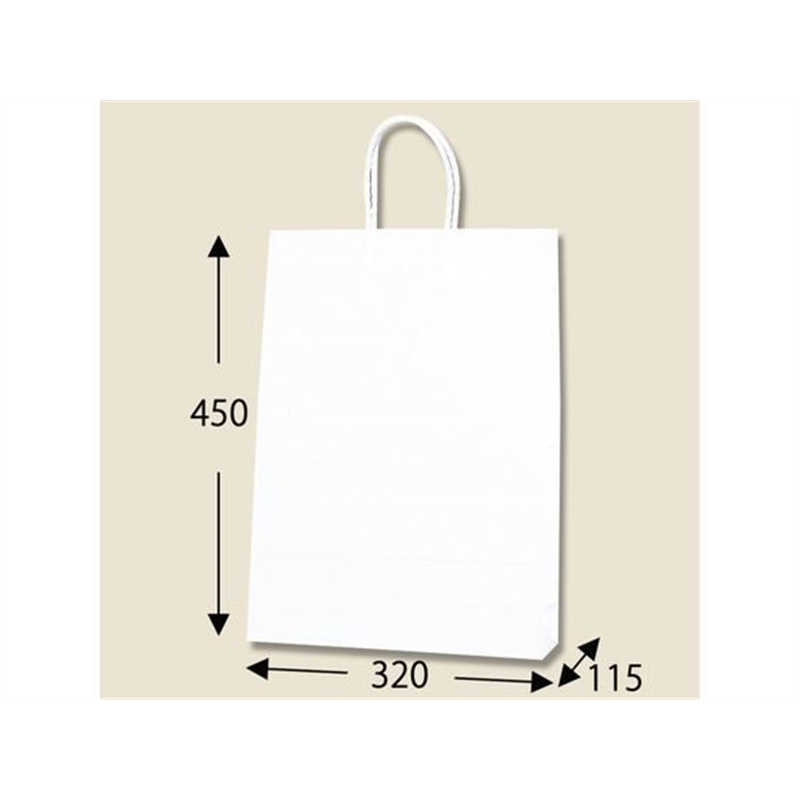 ヘイコー 紙袋 スムースバッグ 2才 白無地 25枚 003157300 1束（ご注文単位1束）【直送品】
