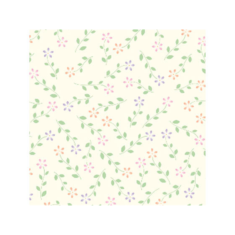 タカ印 包装紙 プティフルール 半才判(528×750mm) 50枚 1束（ご注文単位1束）【直送品】