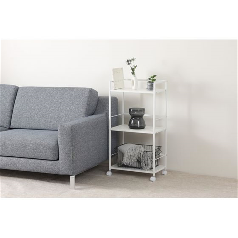 アスカ デスクワゴン3段 ホワイト DWG03W 1台（ご注文単位1台）【直送品】