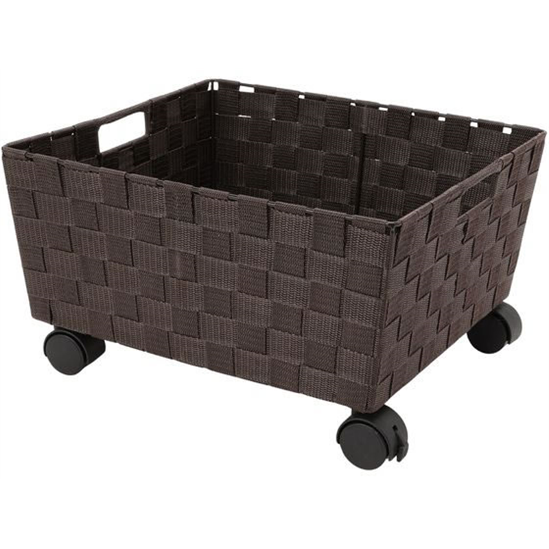 スマイル キャスター付き収納バスケット 浅型 790796 1個（ご注文単位1個）【直送品】