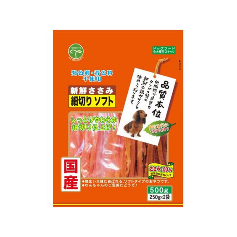 友人 新鮮ささみ細切りソフト 500g 1個（ご注文単位1個）【直送品】
