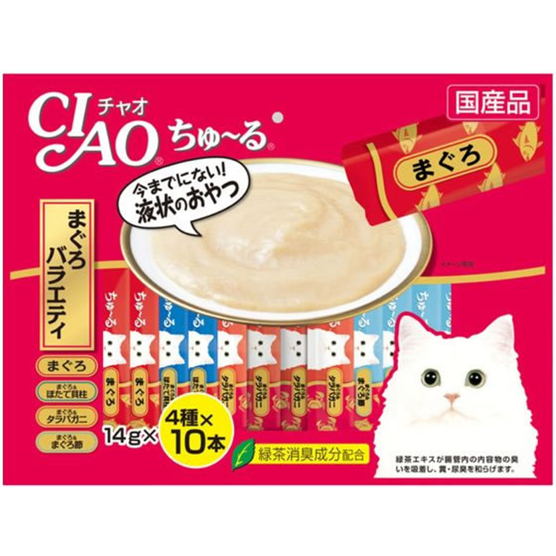 いなば CIAO ちゅーる まぐろバラエティ 40本 1パック（ご注文単位1パック）【直送品】