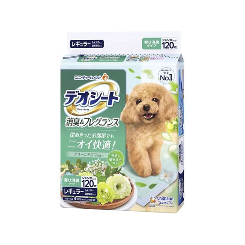 ユニ・チャーム デオシート 消臭 グリーン R 120枚 1個（ご注文単位1個）【直送品】