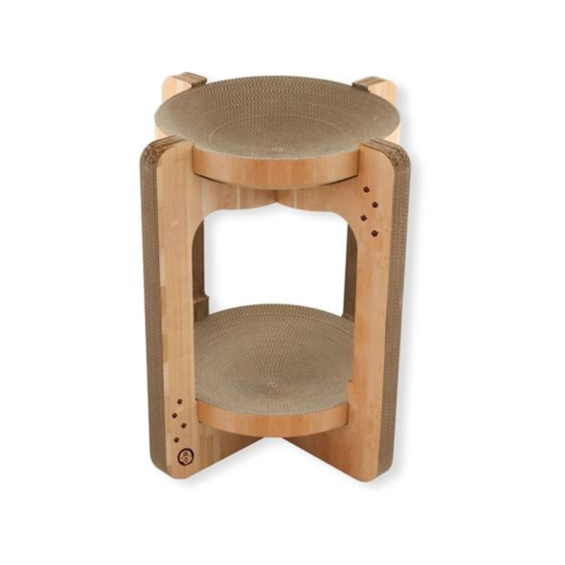 猫壱 バリバリボウルタワーライトブラウン 1個（ご注文単位1個）【直送品】