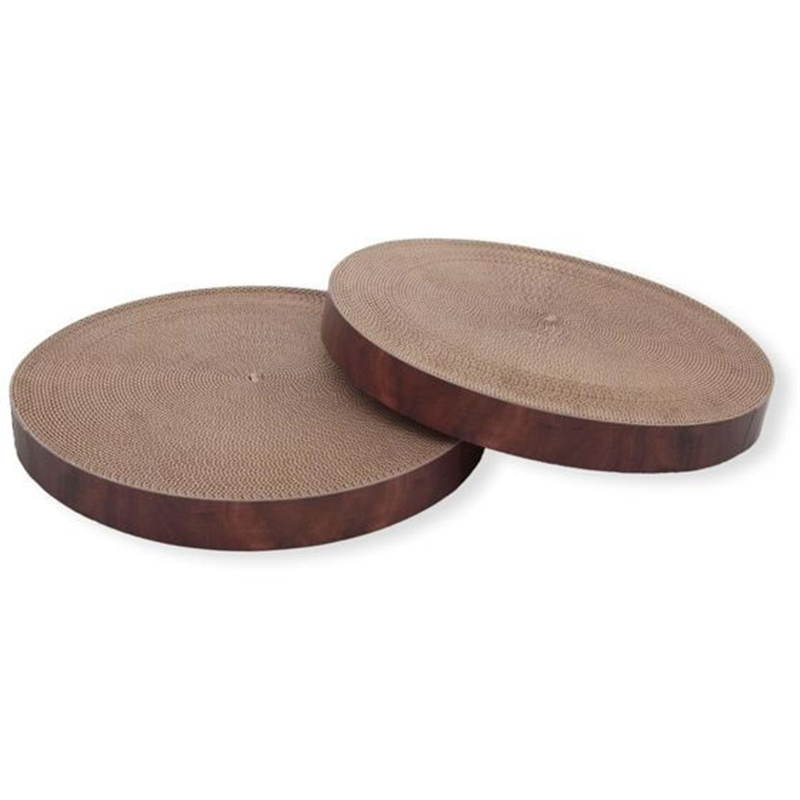 猫壱 バリバリボウル交換つめとぎ2個ダークブラウン 1パック（ご注文単位1パック）【直送品】